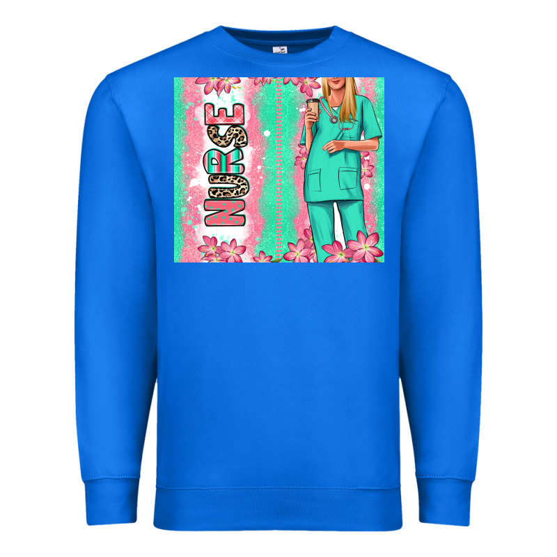 Nurse  Blonde Woman Premium Sweatshirt by RanaPortraitStore | Teevron