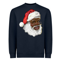 Navy african american santa Heavyweight Sweatshirt - RanaPortraitStore