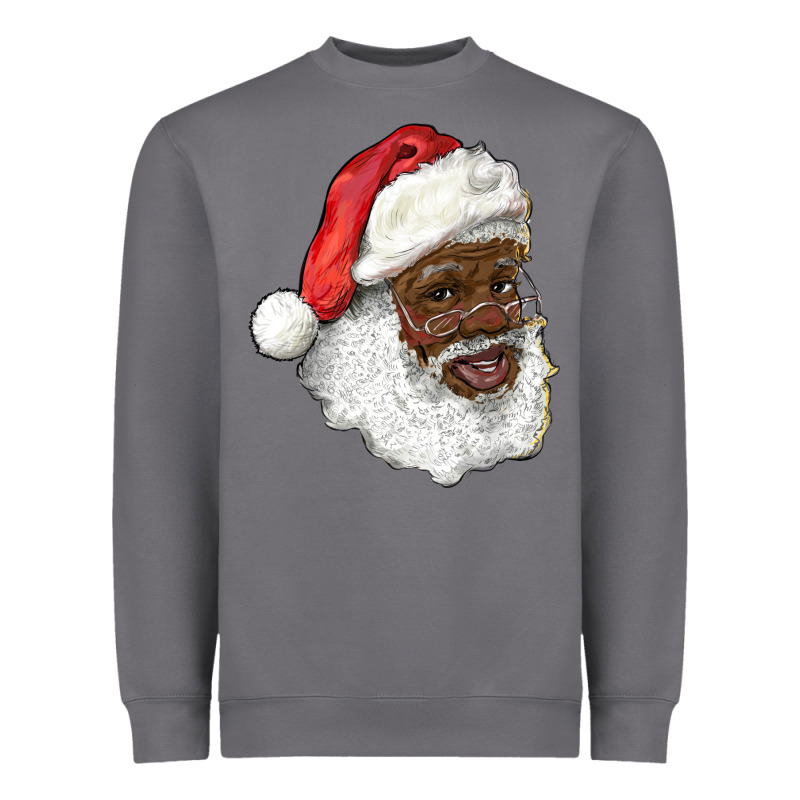 African American Santa Heavyweight Sweatshirt by RanaPortraitStore | Teevron