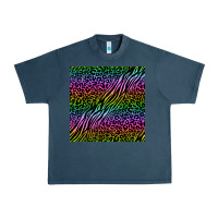 Midnight Navy neon glitter safari seamless pattern Urban Heavy Tee - BundleAndBundleShop