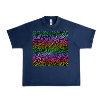 Navy neon glitter safari seamless pattern Urban Heavy Tee - BundleAndBundleShop