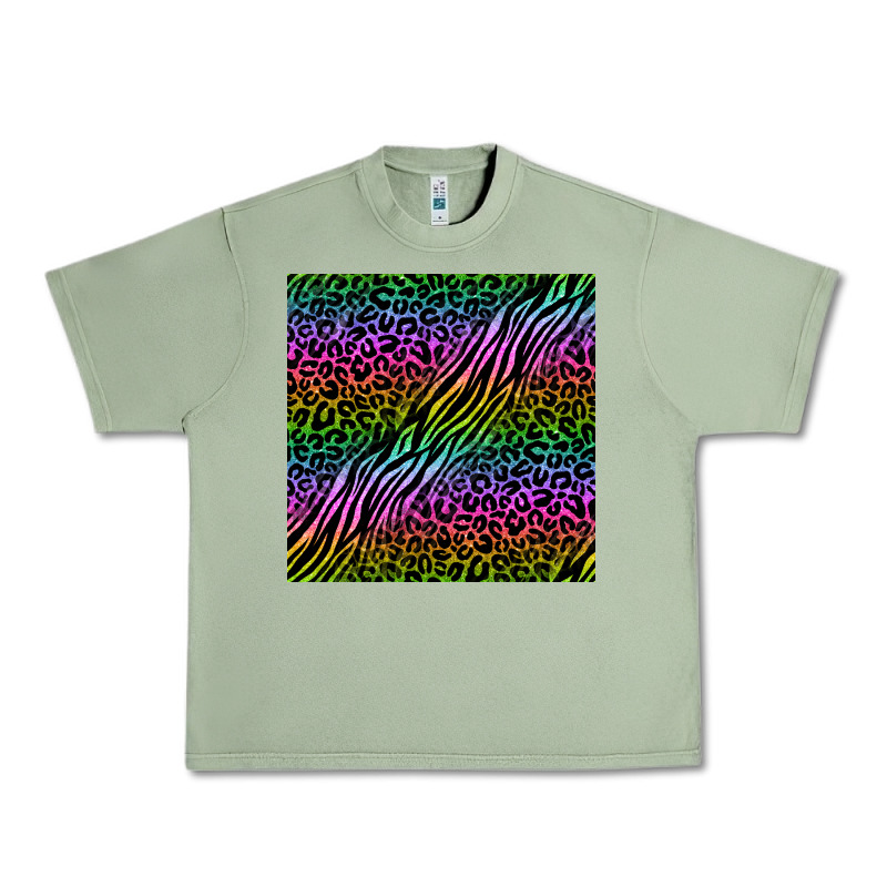 Neon Glitter Safari Seamless Pattern Urban Heavy Tee by BundleAndBundleShop | Teevron