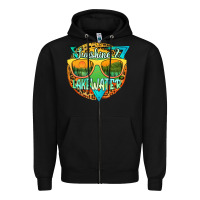 Black sunshine & lakewater Zipper Hoodie - JahusDesignShop