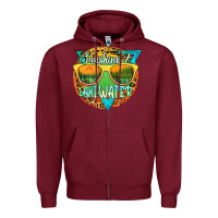 Burgundy sunshine & lakewater Zipper Hoodie - JahusDesignShop