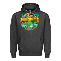 Charcoal Heather sunshine & lakewater Zipper Hoodie - JahusDesignShop