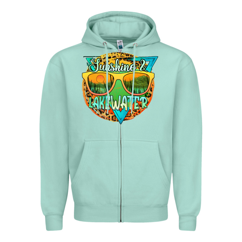 Sunshine & Lakewater Zipper Hoodie by JahusDesignShop | Teevron