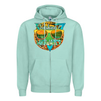 Seafoam sunshine & lakewater Zipper Hoodie - JahusDesignShop