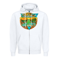 White sunshine & lakewater Zipper Hoodie - JahusDesignShop