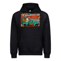 Black merry christmas farm truck Urban Hoodie - Jasminsmagicworld