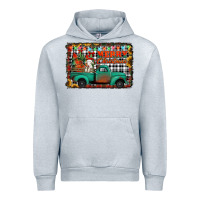 Heather Grey merry christmas farm truck Urban Hoodie - Jasminsmagicworld