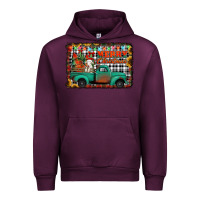 Mauve Wine merry christmas farm truck Urban Hoodie - Jasminsmagicworld