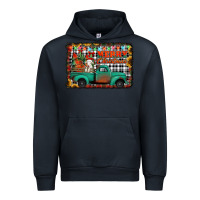 Navy merry christmas farm truck Urban Hoodie - Jasminsmagicworld