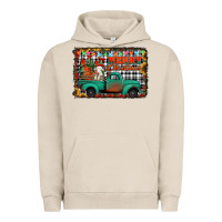Pigment French Oak merry christmas farm truck Urban Hoodie - Jasminsmagicworld