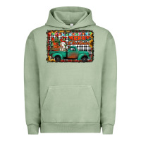 Pigment Oil Green merry christmas farm truck Urban Hoodie - Jasminsmagicworld