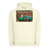Pigment Pistachio merry christmas farm truck Urban Hoodie - Jasminsmagicworld