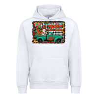 White merry christmas farm truck Urban Hoodie - Jasminsmagicworld