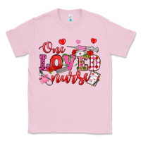 Bubblegum Pink one loved nurse valentine's day Classic Tee - OliviaCreatesArt