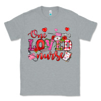 Heather Grey one loved nurse valentine's day Classic Tee - OliviaCreatesArt