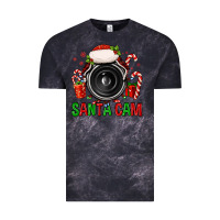 Cloud Black santa cam Vintage Tee - FaDigitalArtStudio