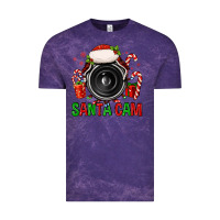 Cloud Purple santa cam Vintage Tee - FaDigitalArtStudio