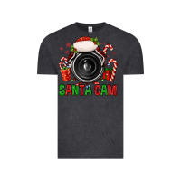 Vintage Black santa cam Vintage Tee - FaDigitalArtStudio
