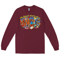Burgundy my favorite players call me uncle basketball Long Sleeve Tee - CowhideDigitalArt