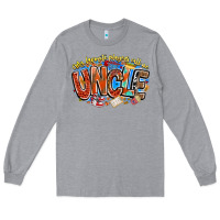 Heather Grey my favorite players call me uncle basketball Long Sleeve Tee - CowhideDigitalArt