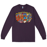 Plum my favorite players call me uncle basketball Long Sleeve Tee - CowhideDigitalArt
