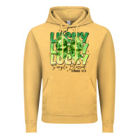 Vintage Mustard Not Lucky Simply Blessed Vintage Hoodie - CowhideDigitalArt