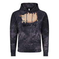 Cloud Black Spider Pig Vintage Hoodie - DesigneFamous