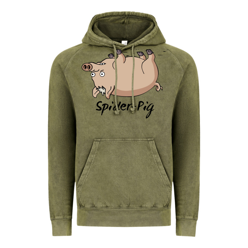 Spider Pig Vintage Hoodie by DesigneFamous | Teevron