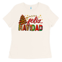 Bone Feliz Navidad With Sombrero Tree Ladies Tee - BundleAndBundleShop
