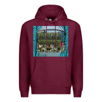 Burgundy reel great dad Premium Hoodie - Artiststas
