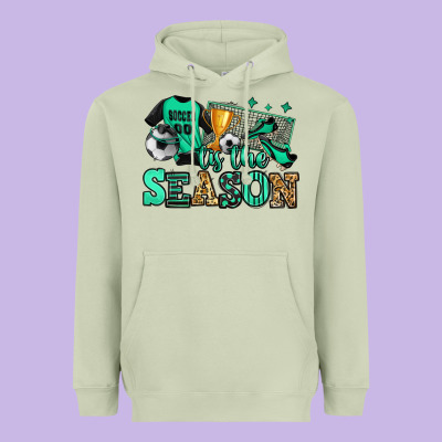 Tis The Season Soccer Heavyweight Hoodie Designed By Jasminsmagicworld