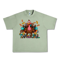 Oil Green Thankful Urban Heavy Tee - BundleAndBundleShop