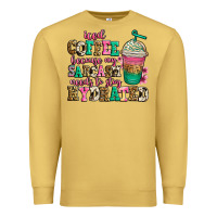 Antique Gold iced coffee because my sarcasm needs to stay hydra Premium Sweatshirt - Jasminsmagicworld
