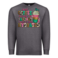 Charcoal Heather iced coffee because my sarcasm needs to stay hydra Premium Sweatshirt - Jasminsmagicworld