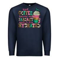Navy iced coffee because my sarcasm needs to stay hydra Premium Sweatshirt - Jasminsmagicworld