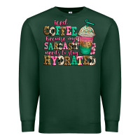 Sports Green iced coffee because my sarcasm needs to stay hydra Premium Sweatshirt - Jasminsmagicworld
