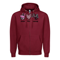Burgundy peace love racing Zipper Hoodie - JahusDesignShop