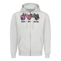 Dove Grey peace love racing Zipper Hoodie - JahusDesignShop