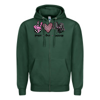 Sports Green peace love racing Zipper Hoodie - JahusDesignShop