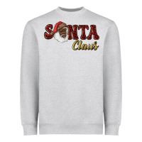 Heather Grey african american santa claus Heavyweight Sweatshirt - RanaPortraitStore