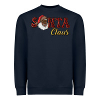 Navy african american santa claus Heavyweight Sweatshirt - RanaPortraitStore