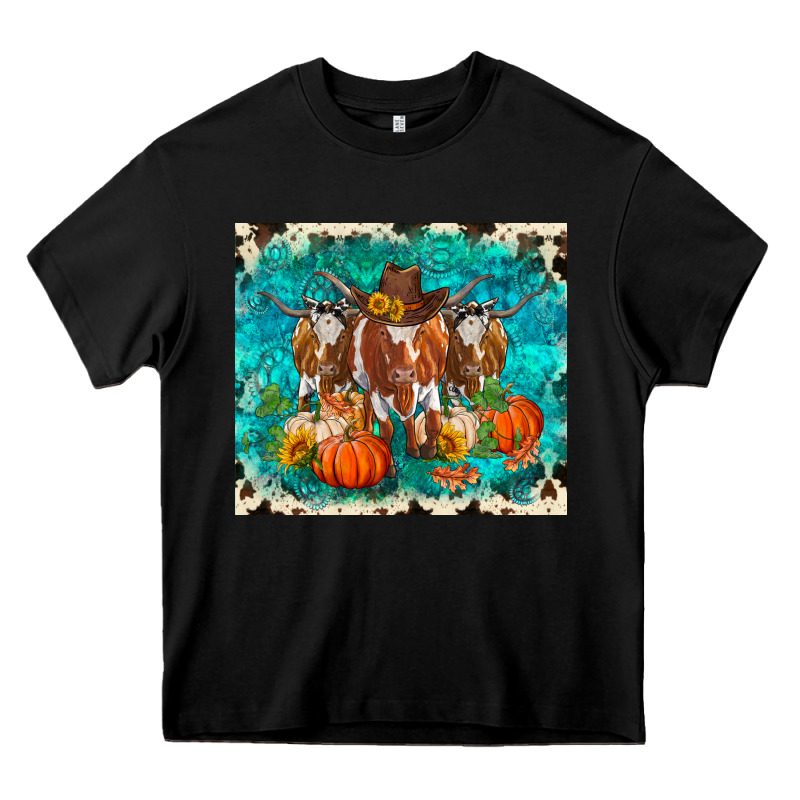 Fall Longhorn Cows Heavy Core Tee by RanaPortraitStore | Teevron
