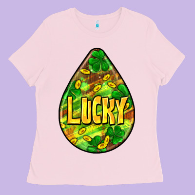 St.patrick's Teardrop Earrings Ladies Tee Designed By Fadigitalartstudio