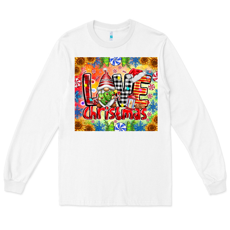 Love Christmas Gnome Long Sleeve Tee by CowhideDigitalArt | Teevron
