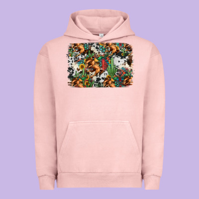 Western Rodeo Background Urban Hoodie Designed By Jasminsmagicworld