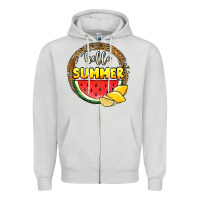 Dove Grey hello summer watermelon Zipper Hoodie - JahusDesignShop