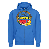 True Royal hello summer watermelon Zipper Hoodie - JahusDesignShop